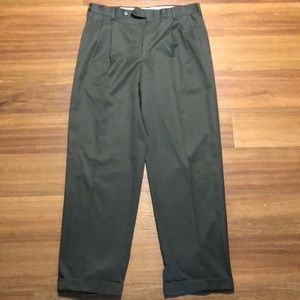 Men’s Krizia Olive Green Dress Pants Italian 34-32